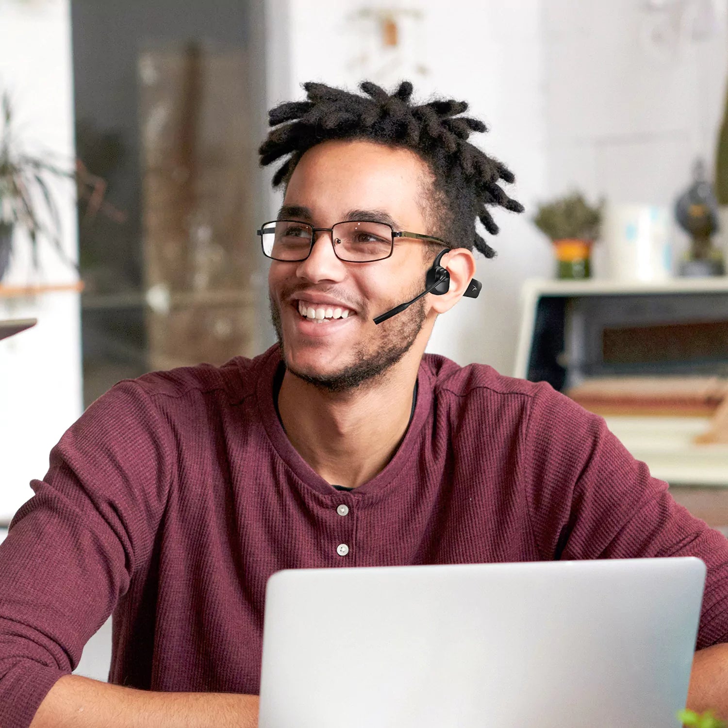 MAIRDI M100V BONE CONDUCTION HEADPHONES WITH BOOM MIC