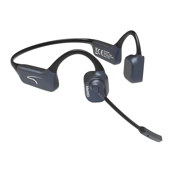 MAIRDI骨伝導ヘッドフォンマイク付Bluetooth、オープンイヤーワイヤレスヘッドフォンチタン、PC用USB Bluetoothアダプタ付、ランニングトレーニング用自転車 エレコム(ELECOM) HS-BC05U-BK ﾌﾞﾗｯｸ 骨伝導イヤホン ヘッドセット