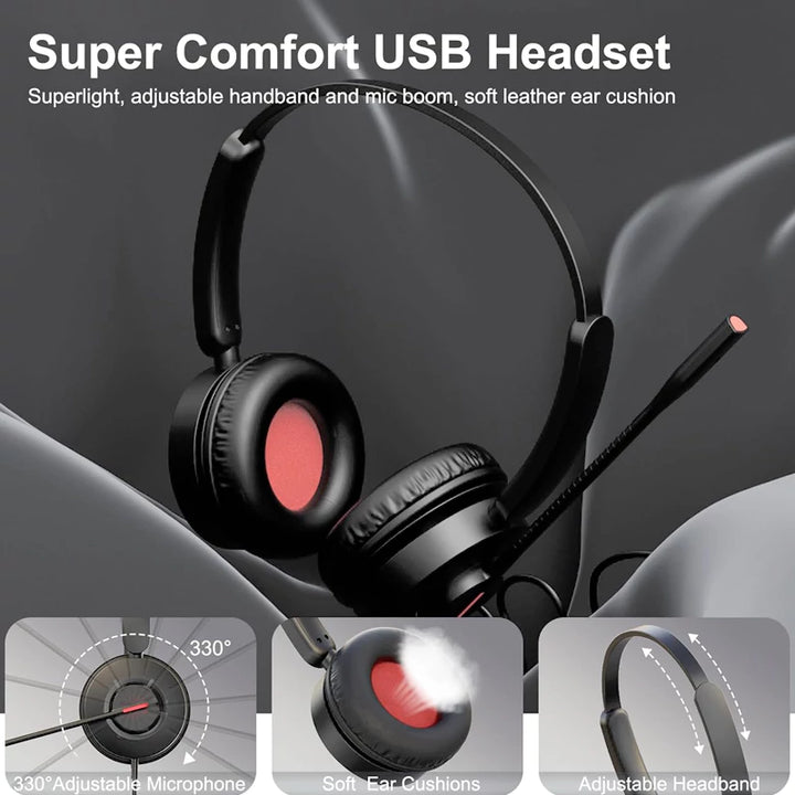 Mairdi 816 Stereo 3-in-1 USB headset for Phones/Laptop/PC-mrd-816c-usb-headset