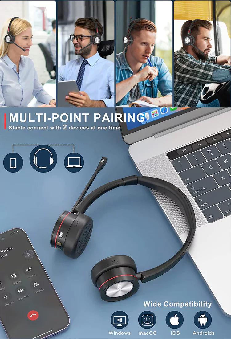 wireless communication headphones